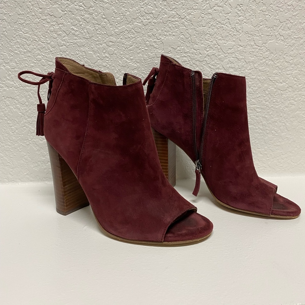 Halogen Suede Block Heel